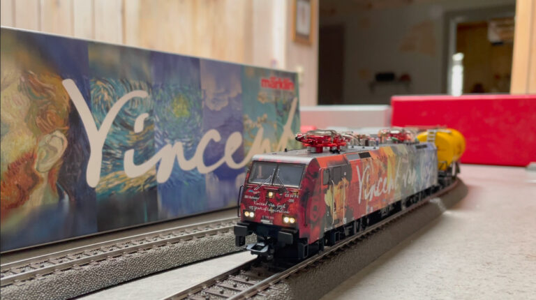 Wagons citernes tractés par une BR 189 – EW 64 F4-206 « Vincent van Gogh » de la ERS Railways